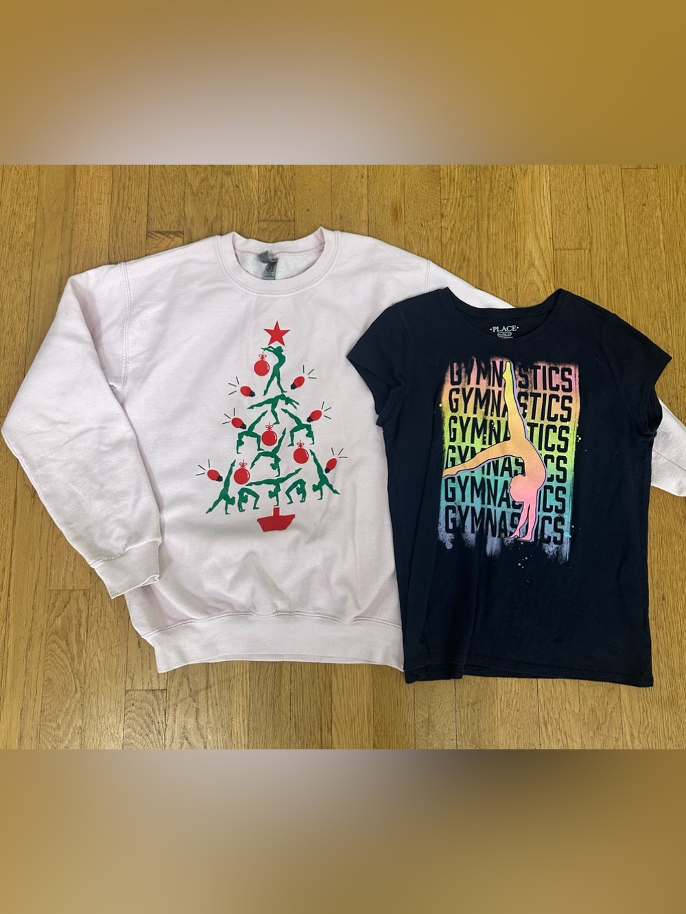 Gymnastics sweater Holiday Graphic and T fit age 13-14
